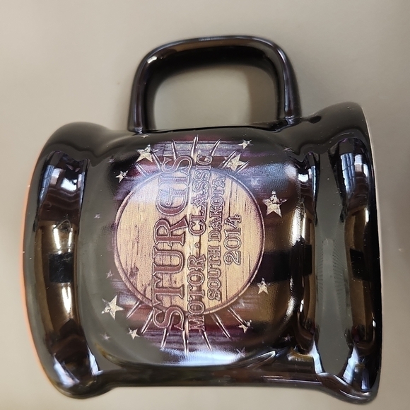 𝅺STURGIS 2014 coffee mug lovely black and orange EUC - Picture 1 of 4